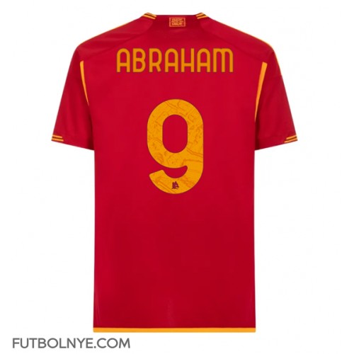 Camiseta AS Roma Tammy Abraham #9 Primera Equipación 2023-24 manga corta